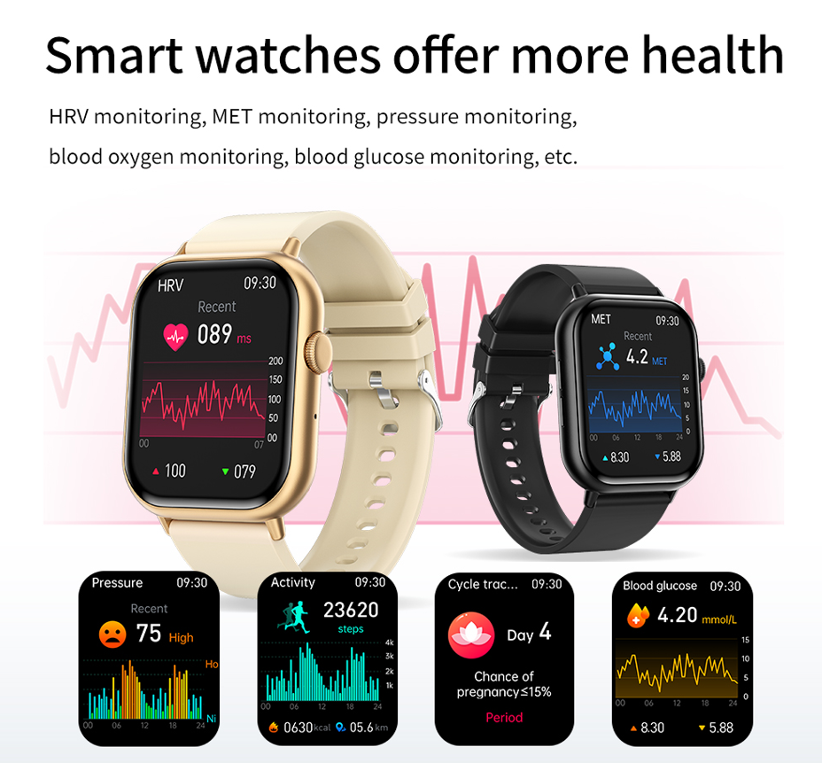 fitness smartwatch with health monitoring